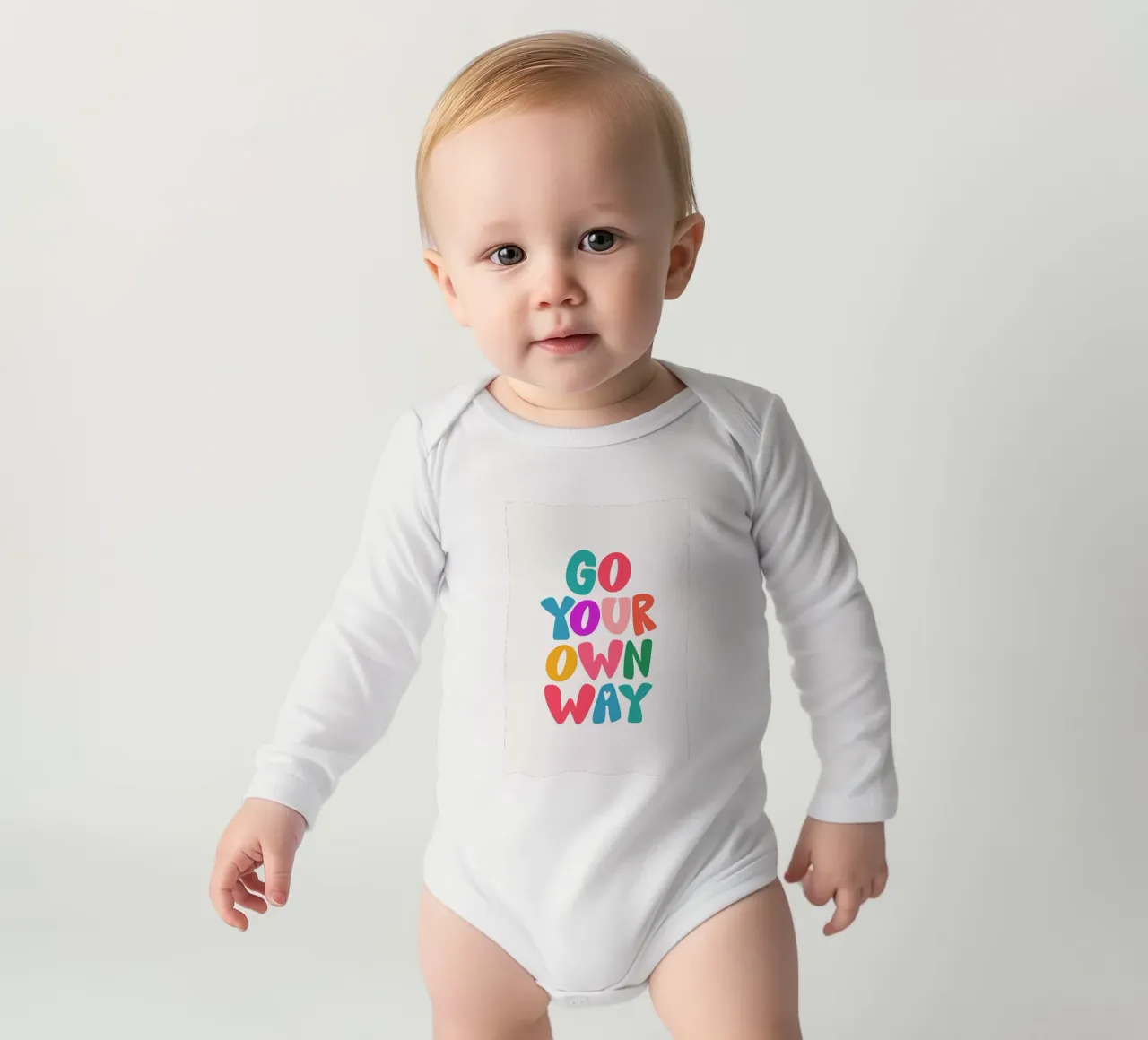 Go your own way body neonato maniche lunghe da Pure