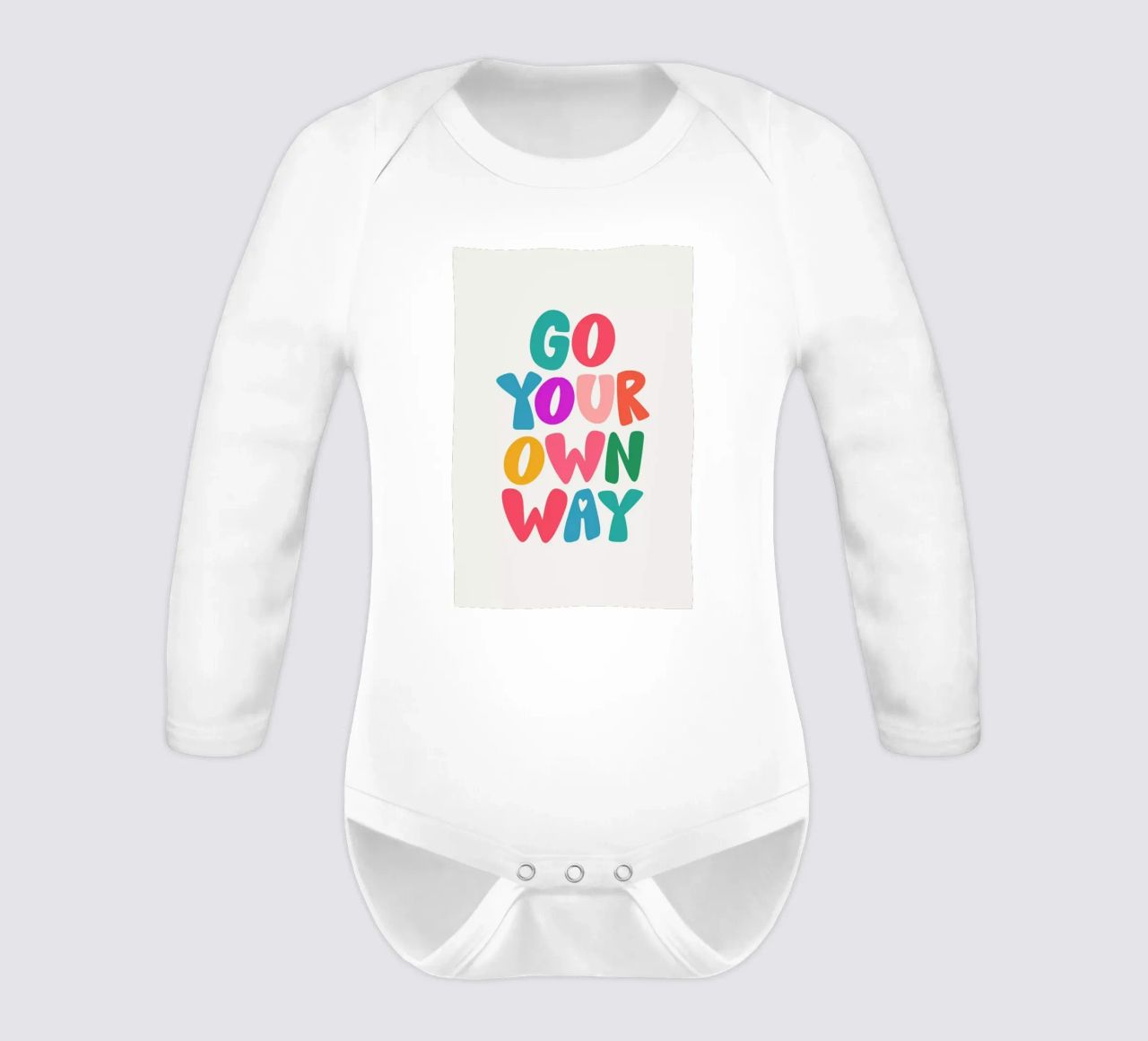 Go your own way body neonato maniche lunghe da Pure