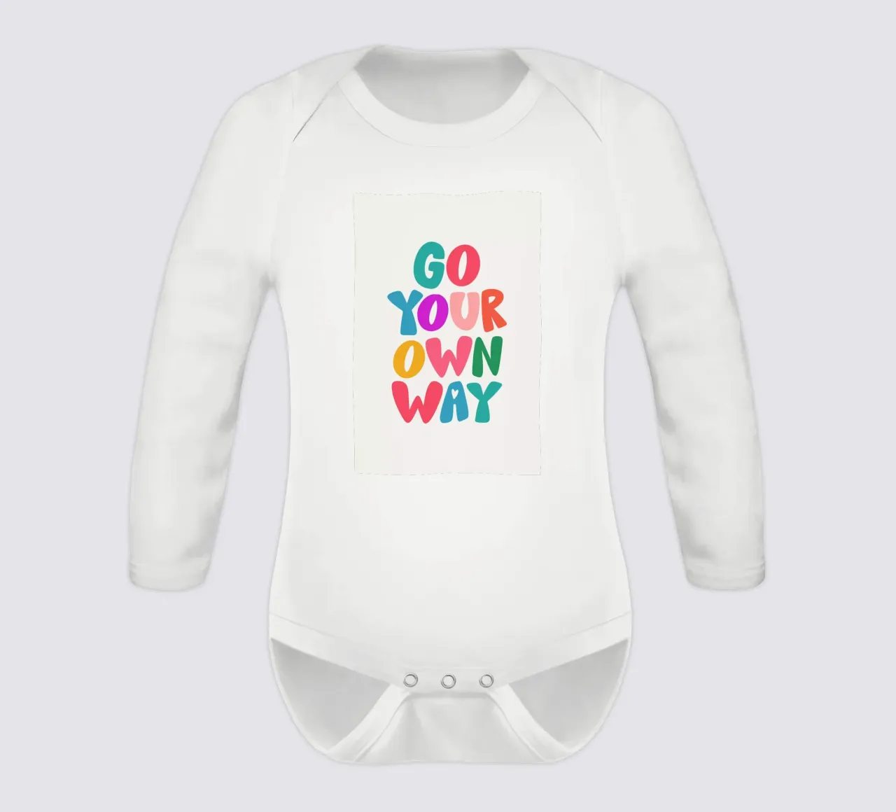Go your own way body neonato maniche lunghe da Pure