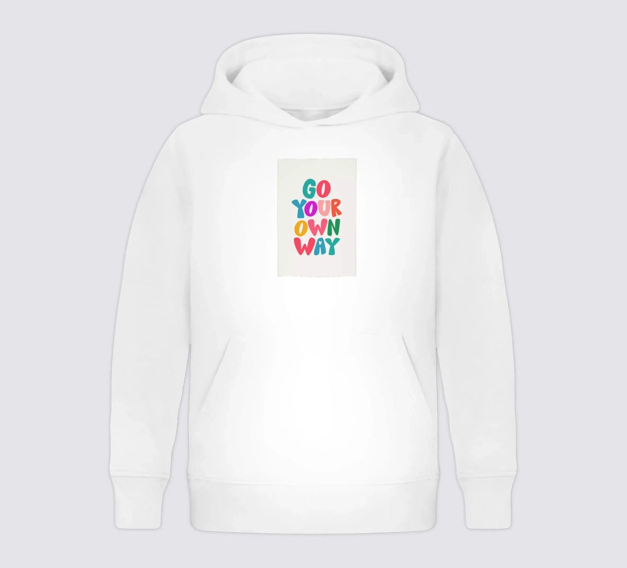Go your own way felpa bambino con cappuccio da Pure