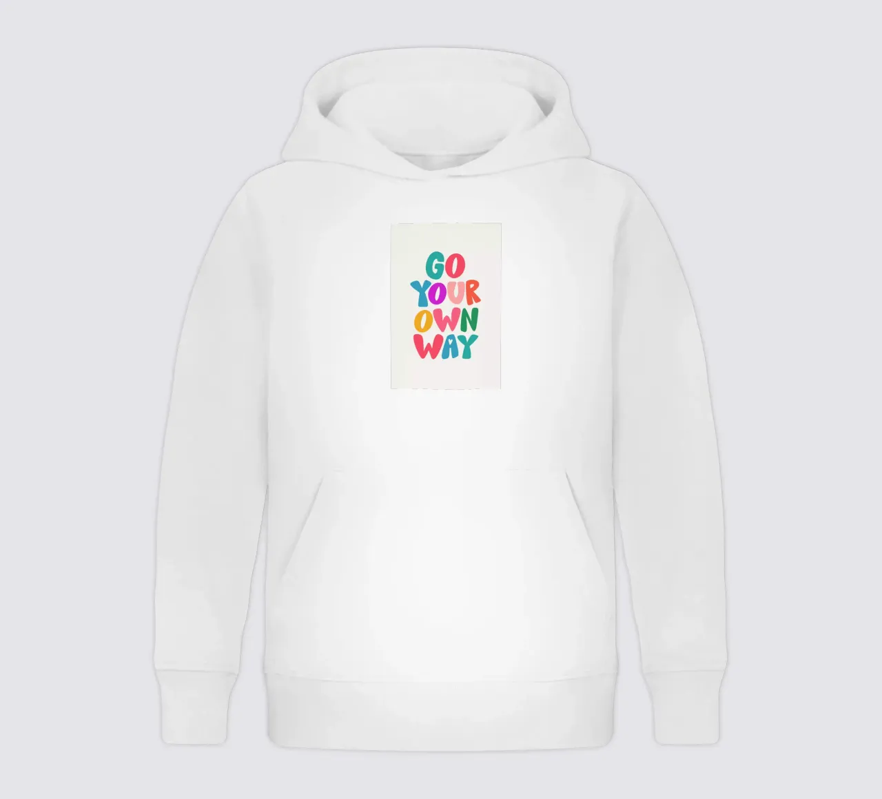 Go your own way felpa bambino con cappuccio da Pure