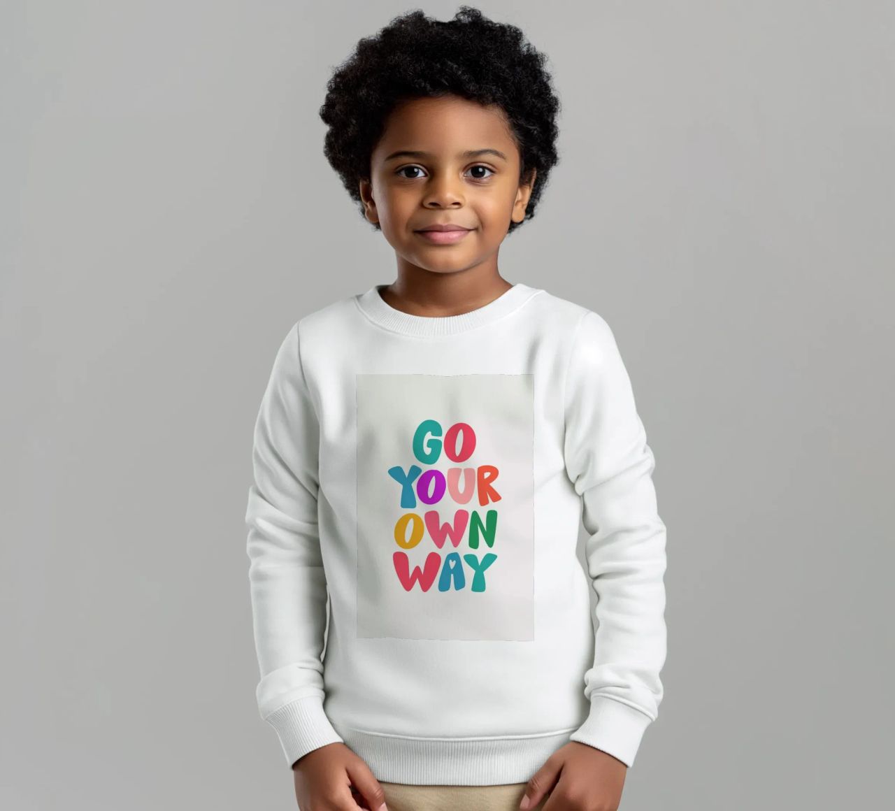 Go your own way felpa bambino da Pure