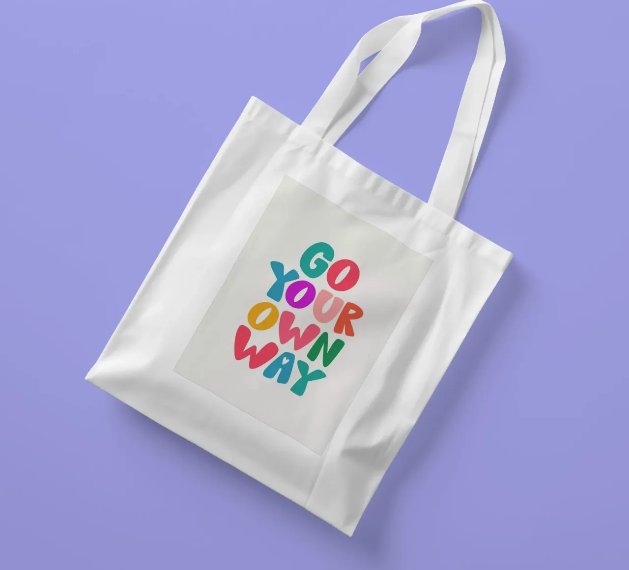 Go your own way jute draagtas van Pure