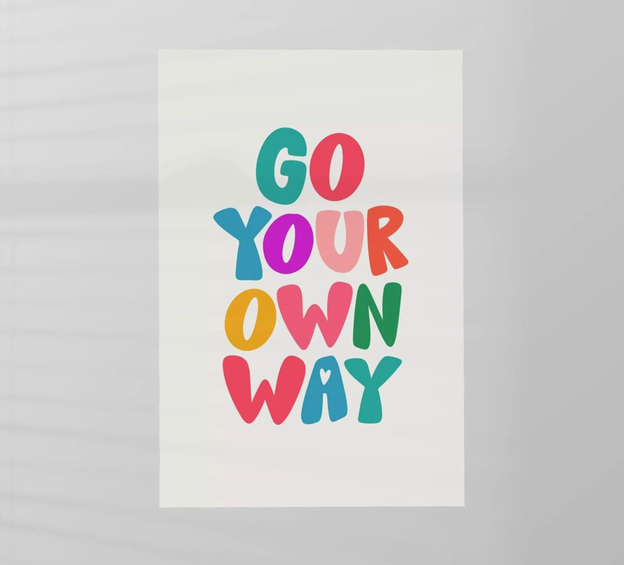 Go your own way pellicola backlit da Pure