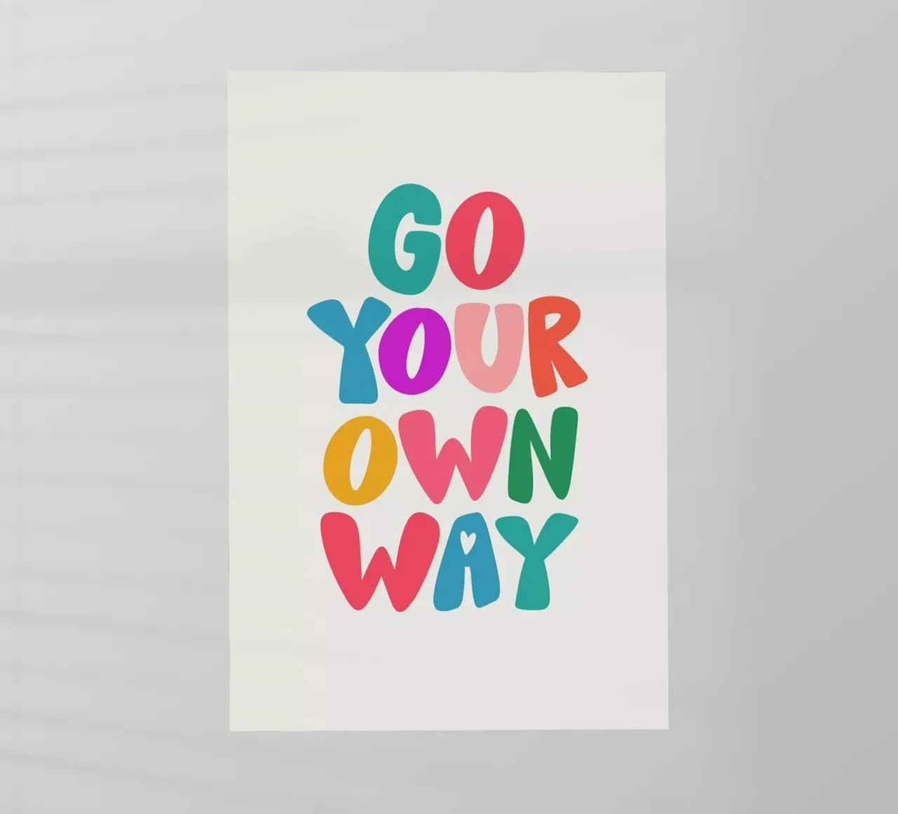 Go your own way pellicola backlit da Pure