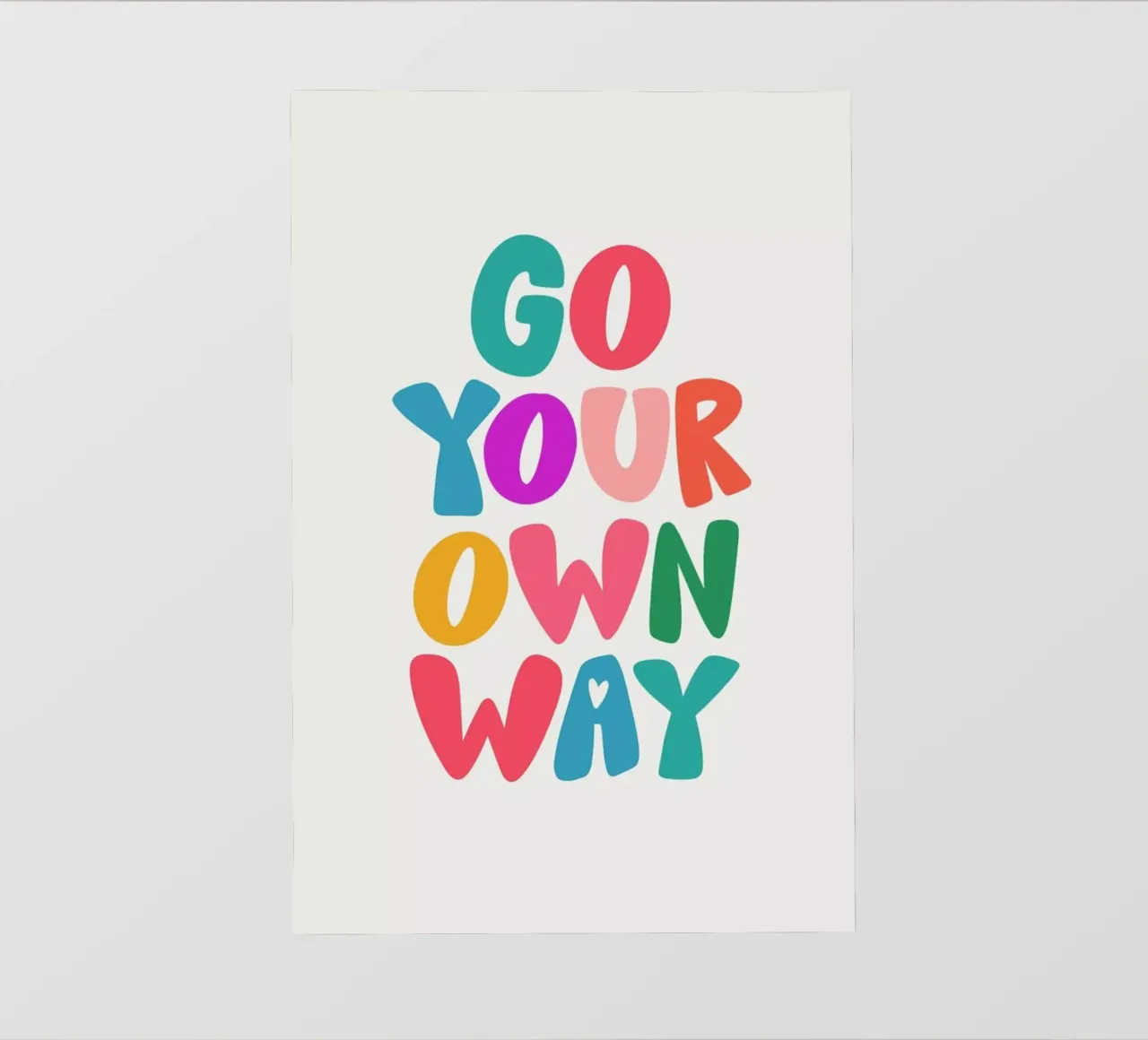 Go your own way backlit film by Pure