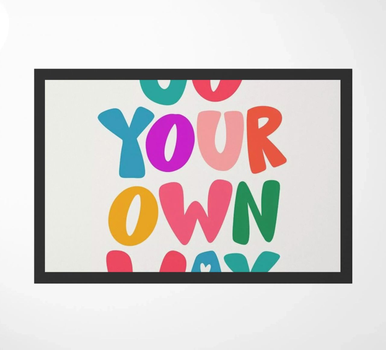 Go your own way doormat by Pure