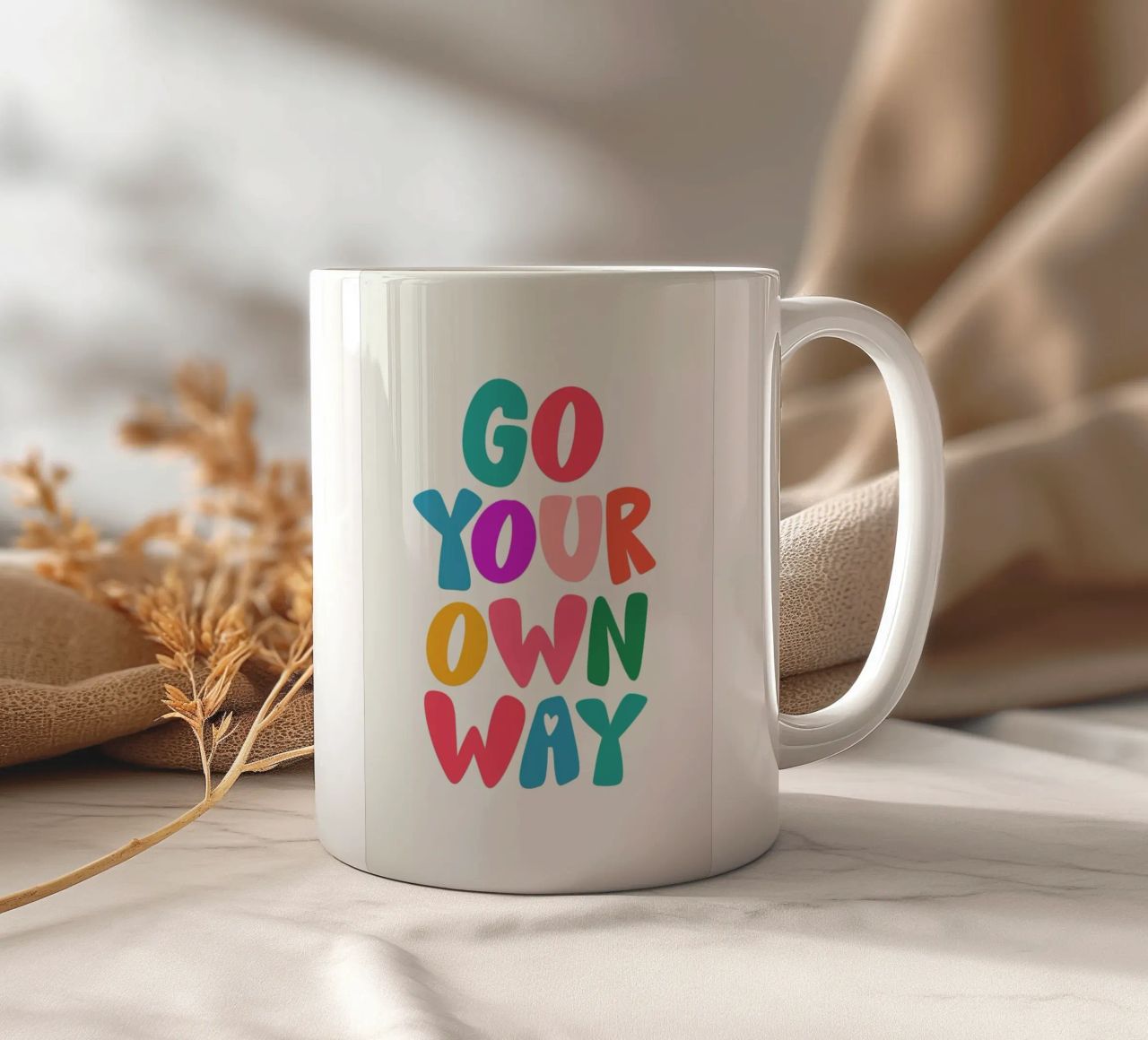 Go your own way tazza in ceramica da Pure