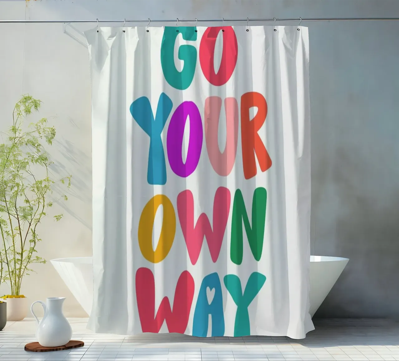 Go your own way Duschvorhang von Pure