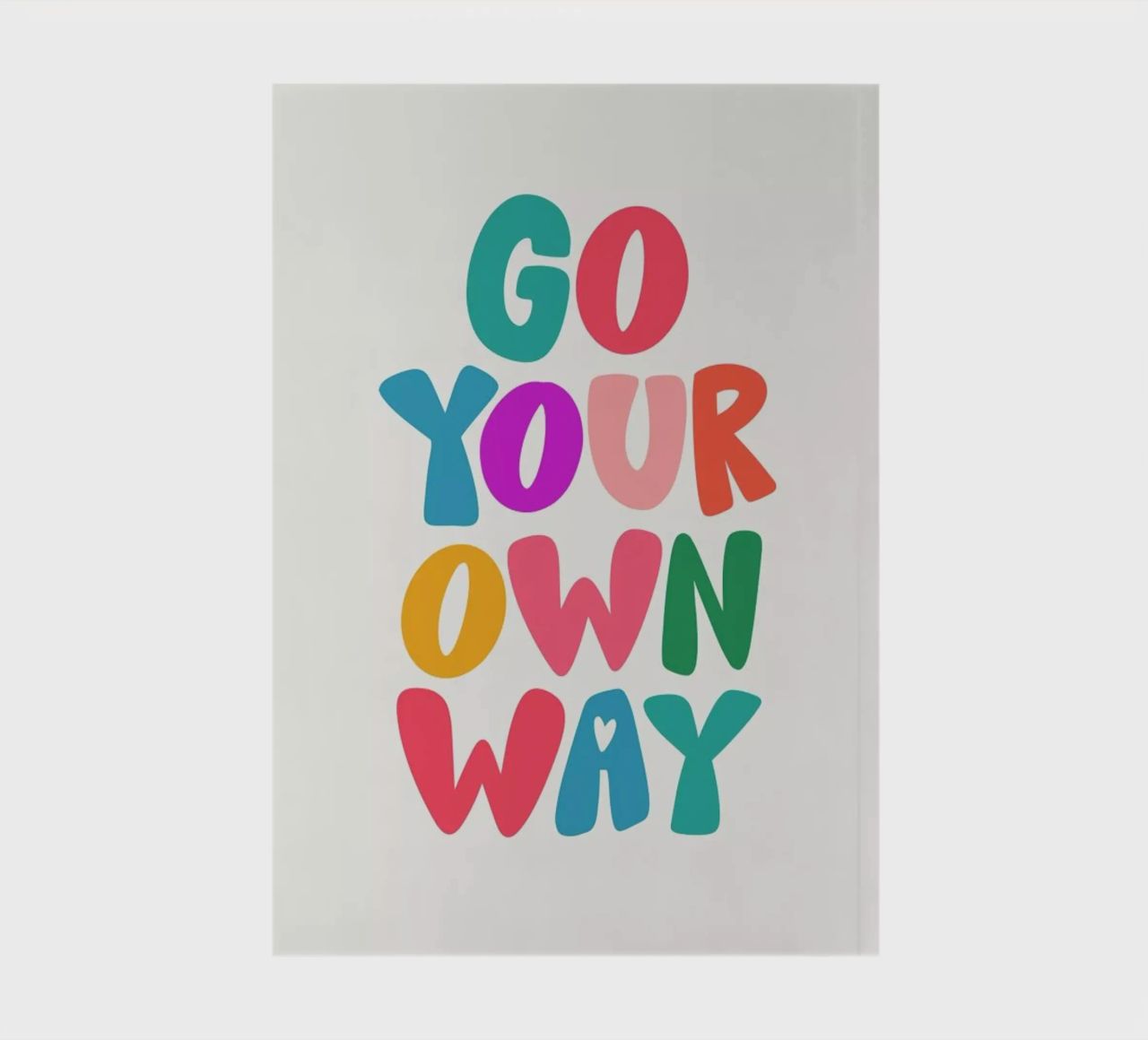 Go your own way notebook by Pure