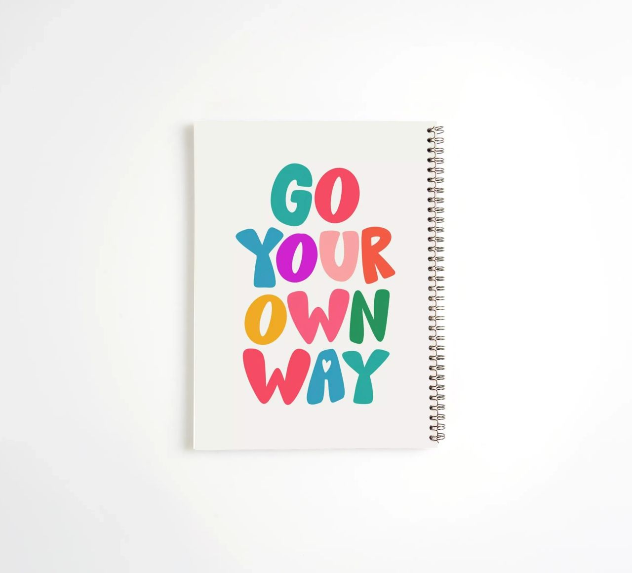 Go your own way spiral notebook by Pure