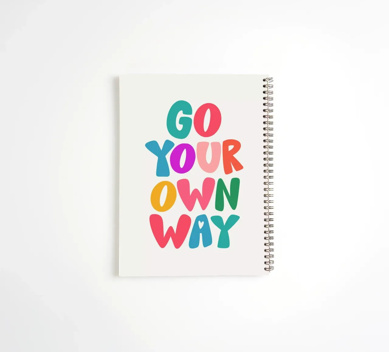 Go your own way carnet à spirale de Pure