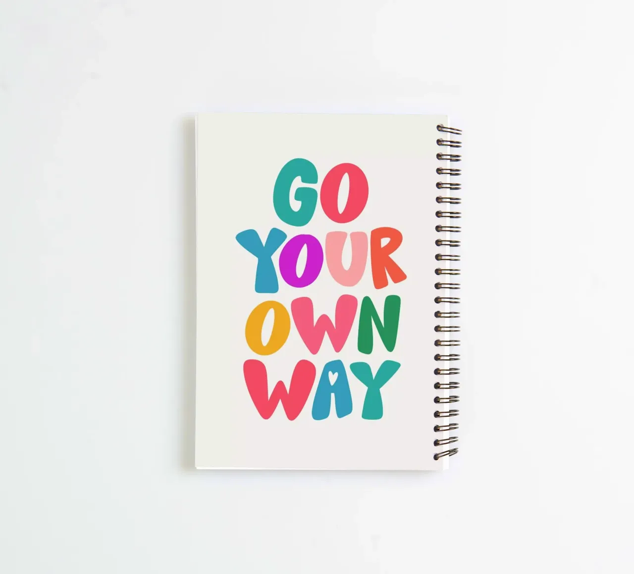 Go your own way carnet à spirale de Pure