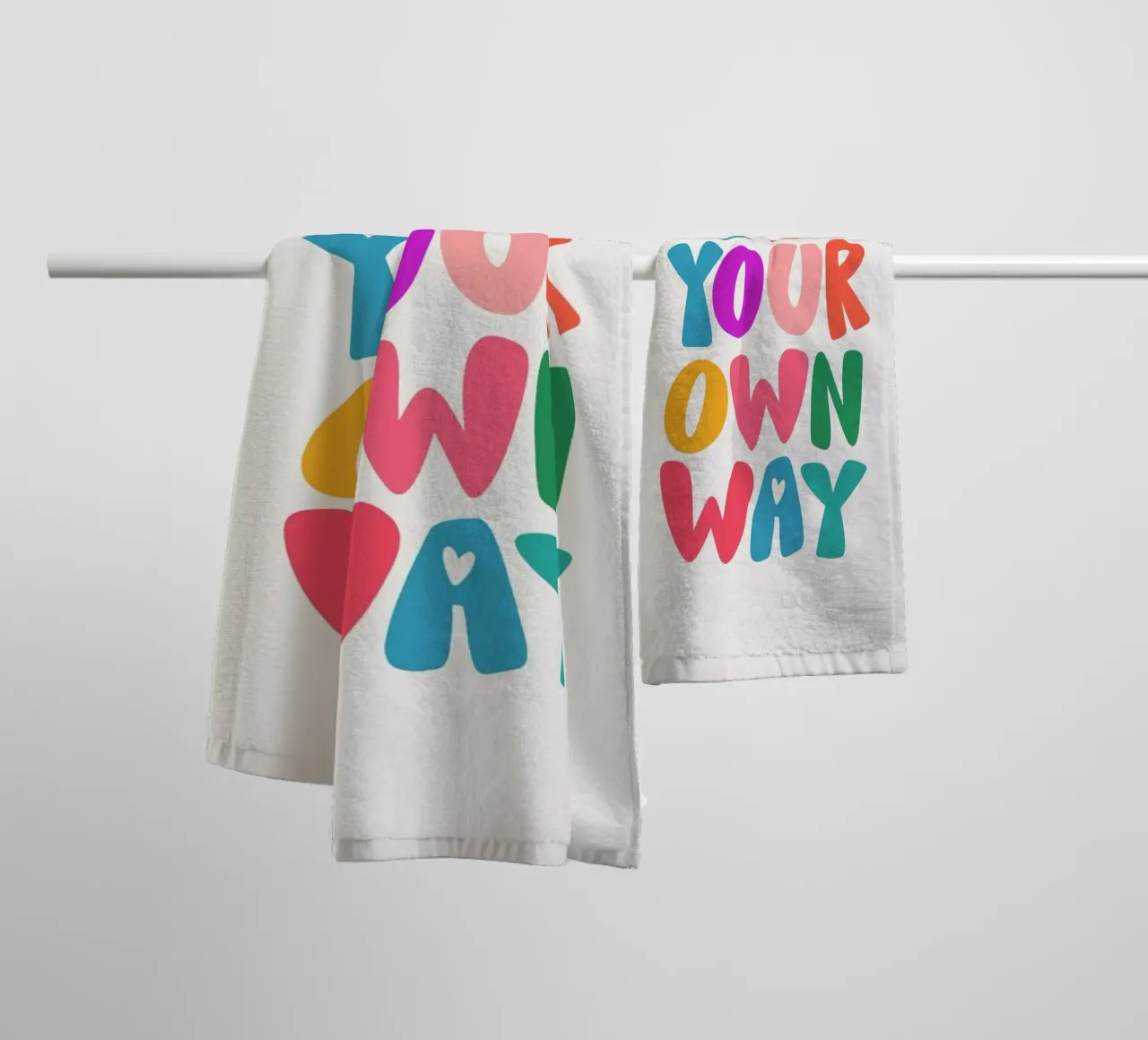 Go your own way asciugamano da bagno da Pure