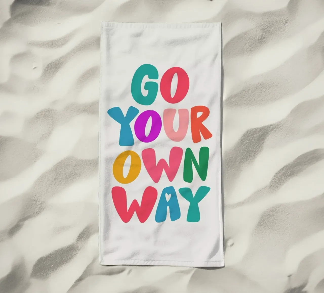 Go your own way serviette de plage de Pure