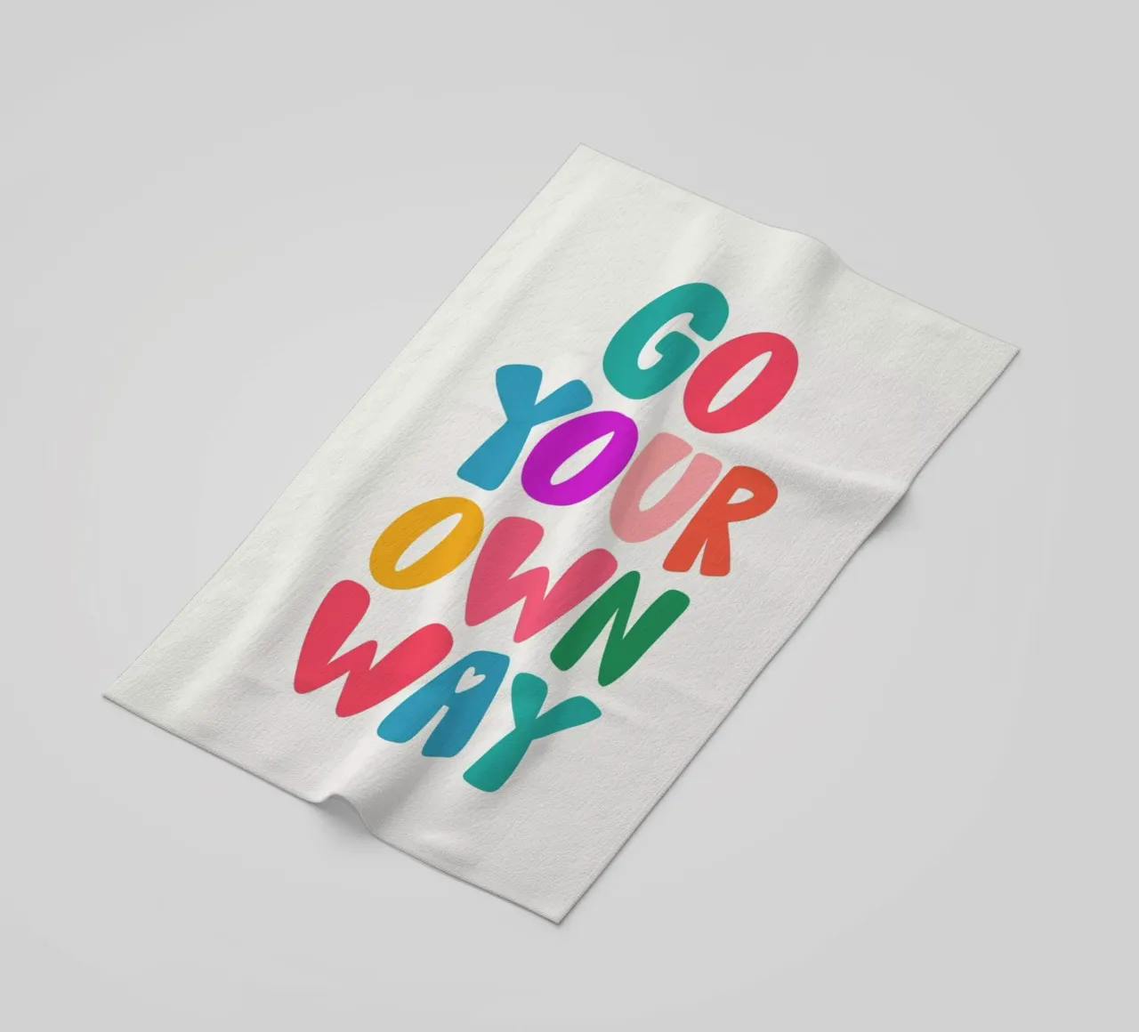 Go your own way Strandtuch von Pure
