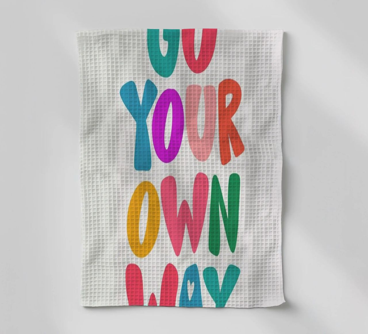 Go your own way tea towel by Pure