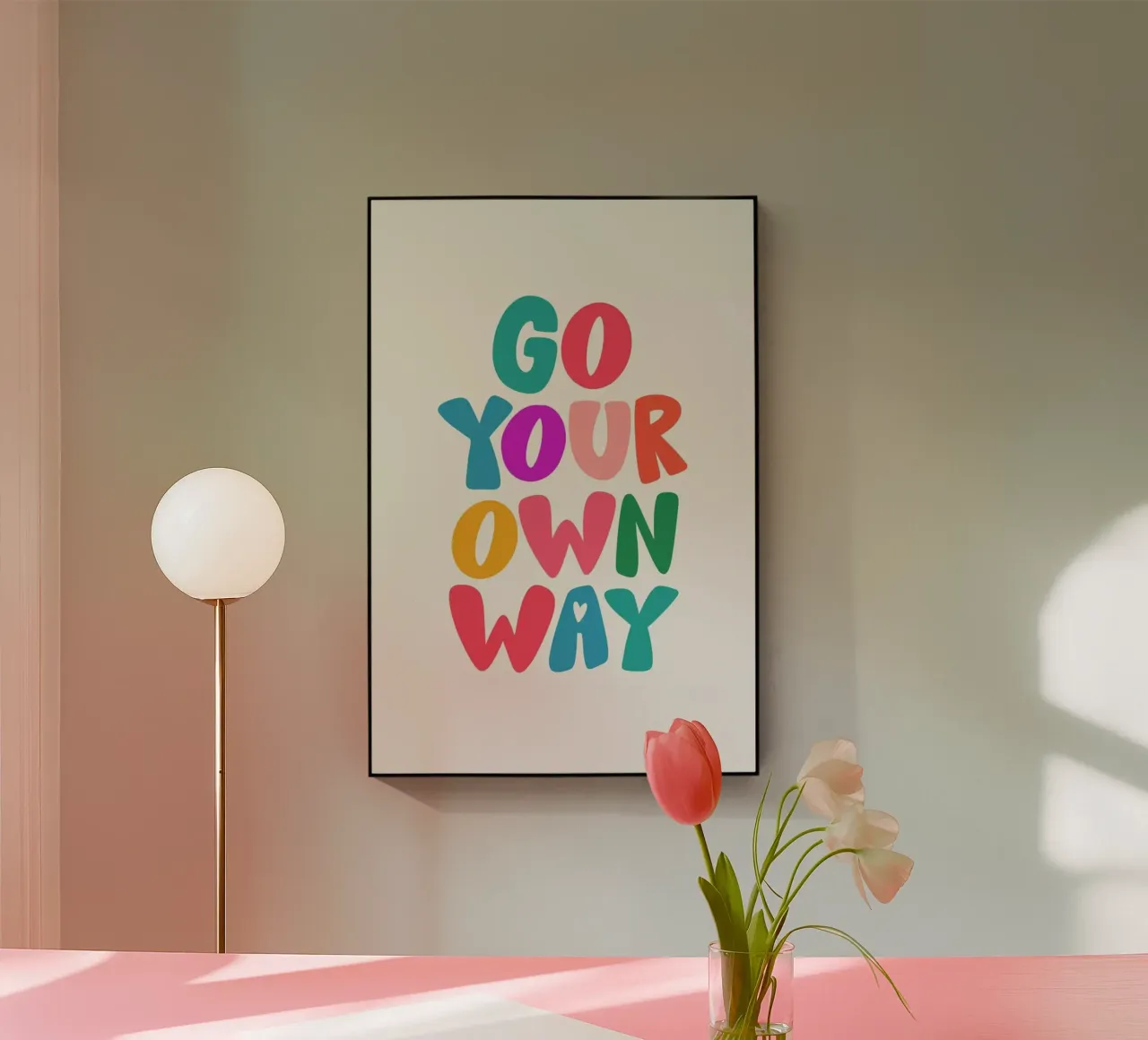Go your own way plexiglas de Pure