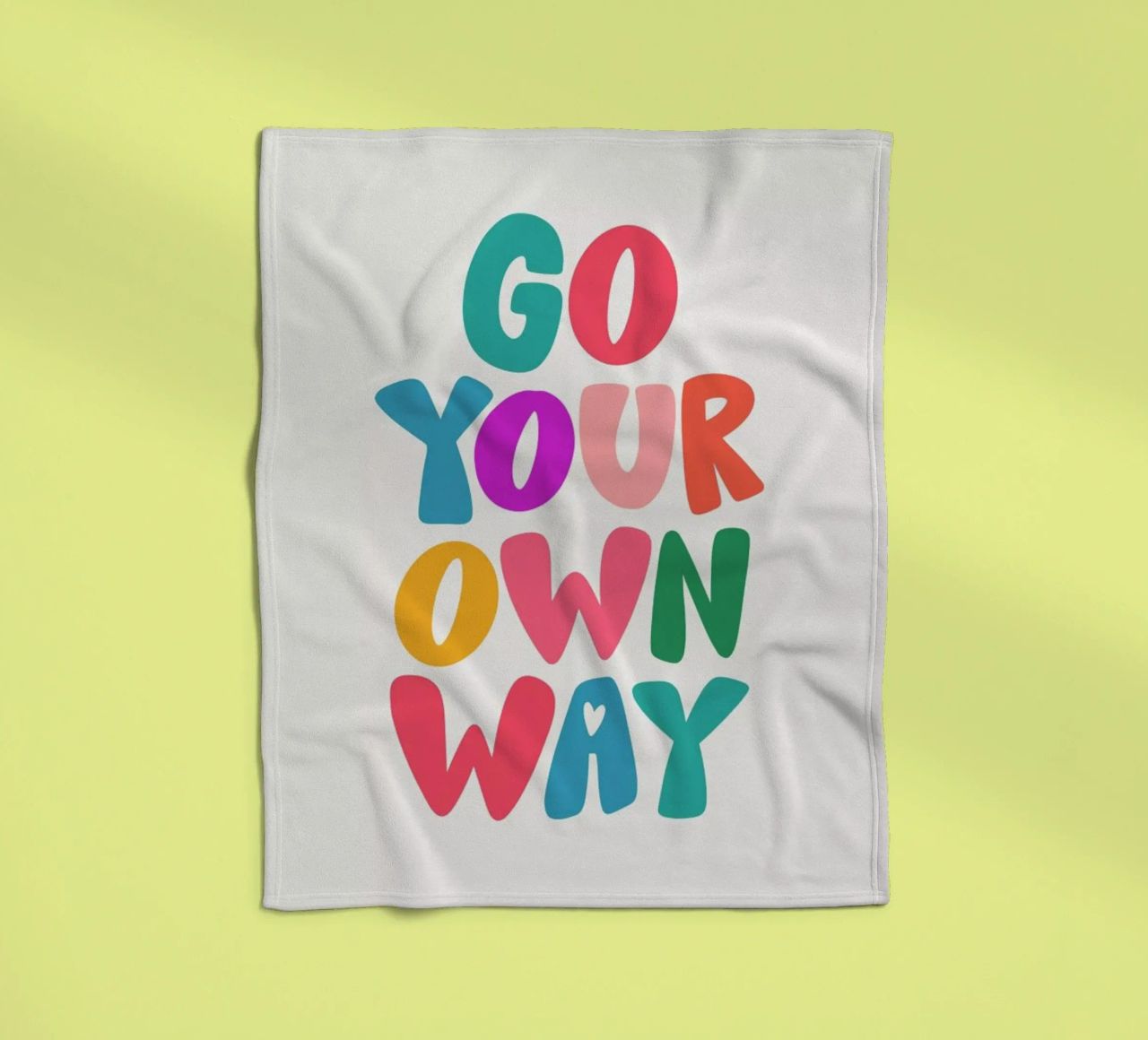 Go your own way coperta in pile da Pure