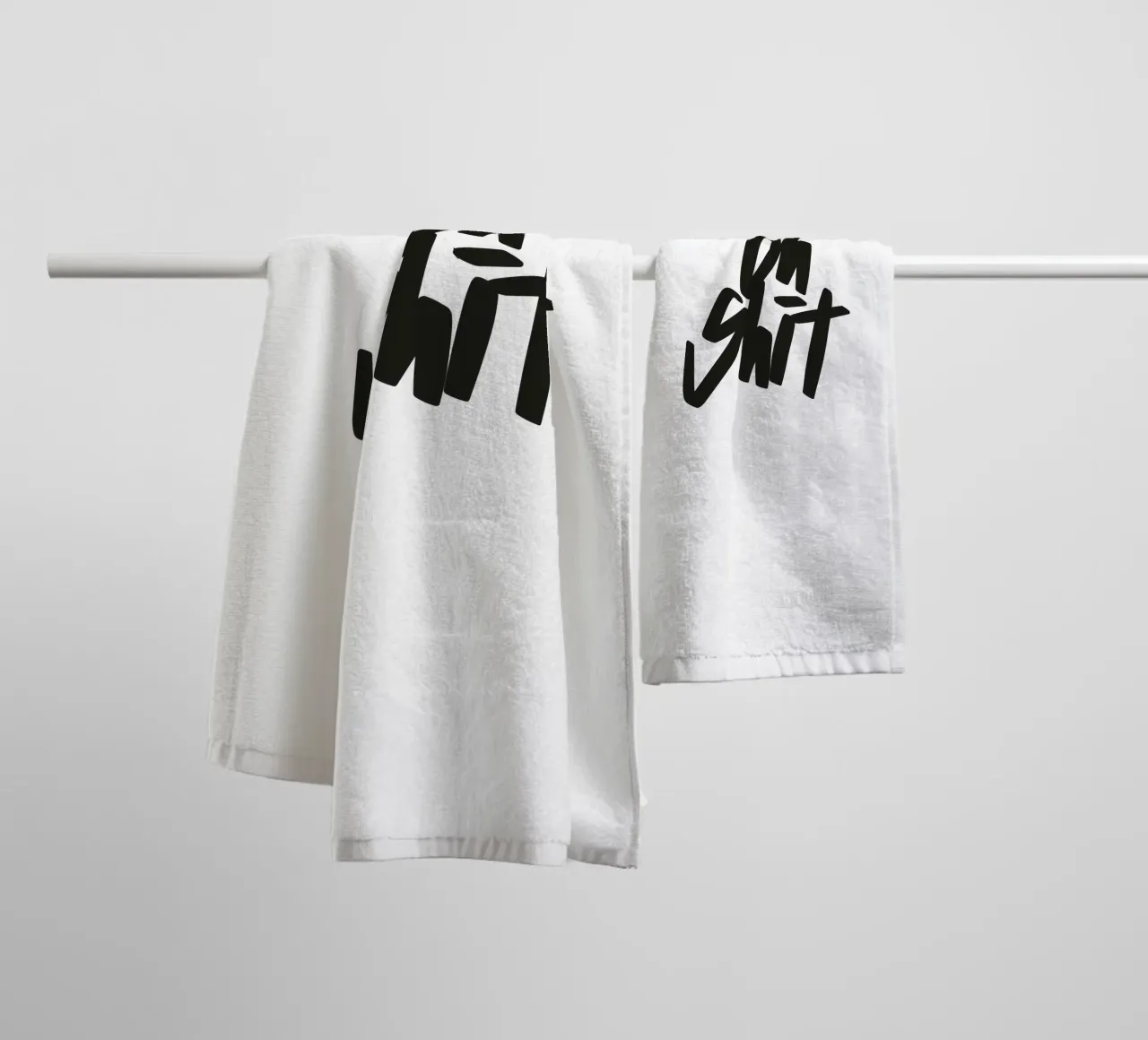 OH SHIT towel by Flo Klein