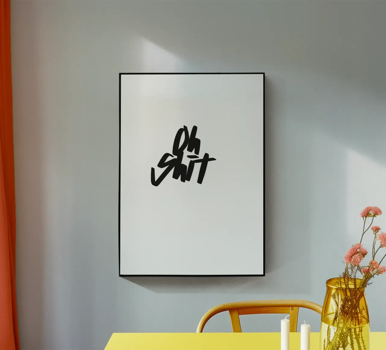 OH SHIT plexiglass da Flo Klein