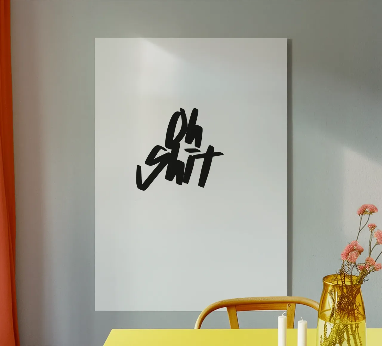 OH SHIT plexiglass da Flo Klein