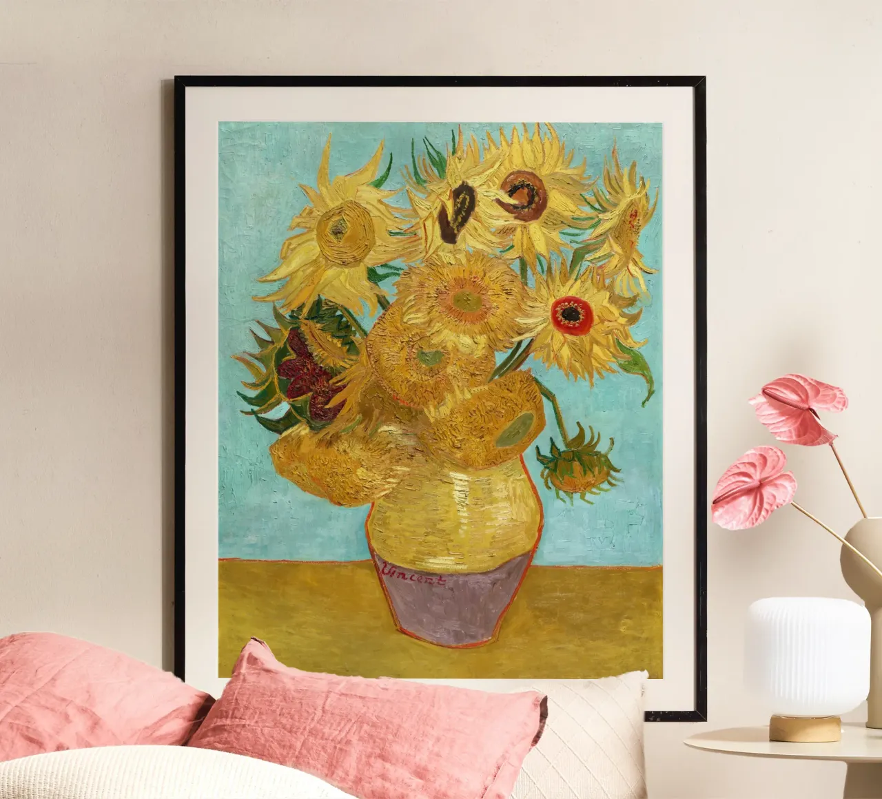 Vincent van Gogh's Vase with Twelve Sunflowers poster de Classic Art Prints