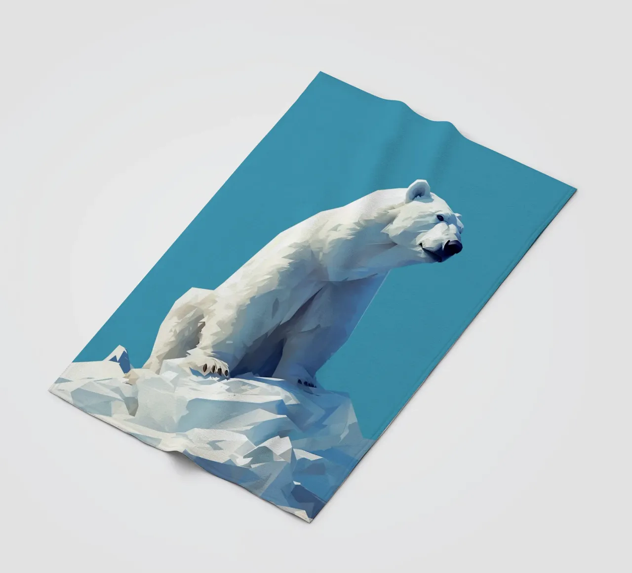 Orso polare 1 coperta in pile da LaylaOzFun