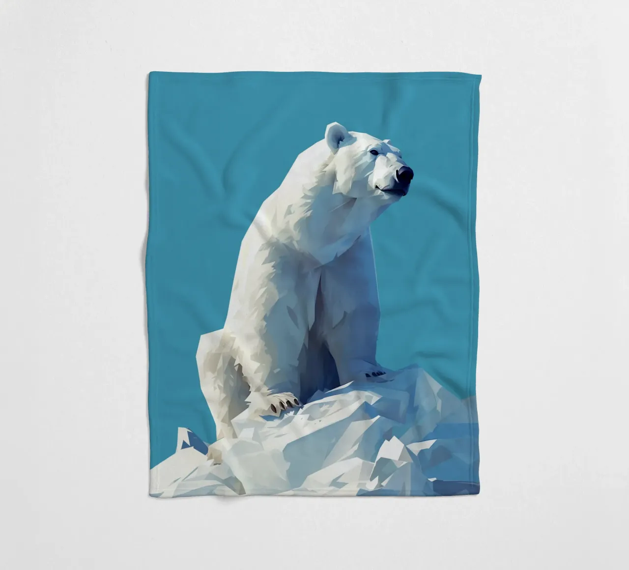 Orso polare 1 coperta in pile da LaylaOzFun