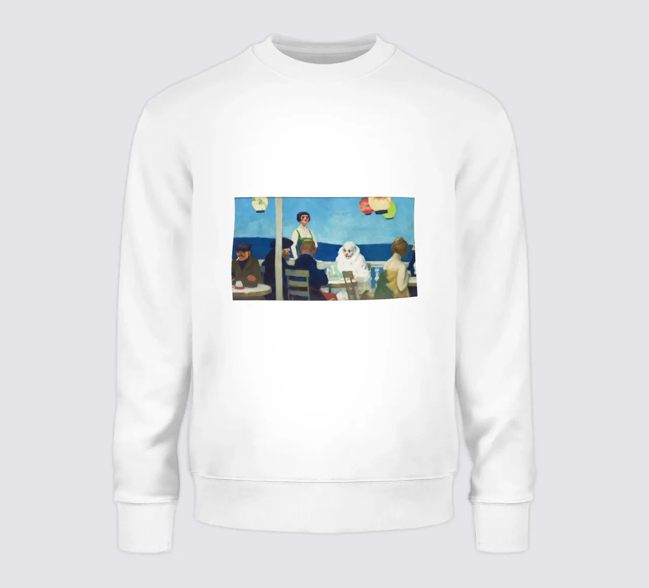 Edward Hoppers Soir Bleu (1914) Sweatshirt von Classic Art Prints