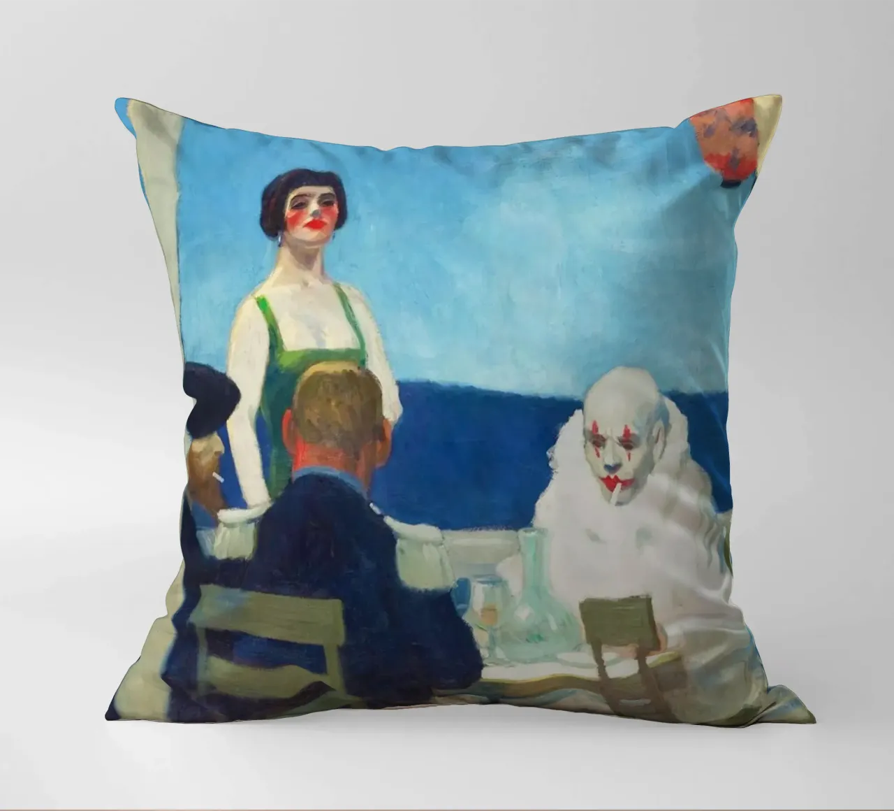 Soir Bleu di Edward Hopper (1914) cuscino da Classic Art Prints
