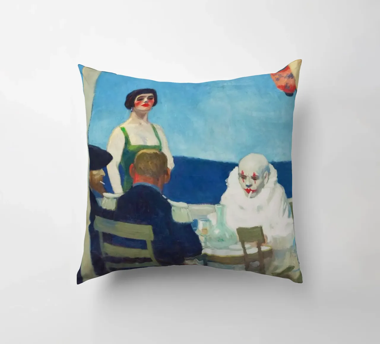 Soir Bleu di Edward Hopper (1914) cuscino da Classic Art Prints