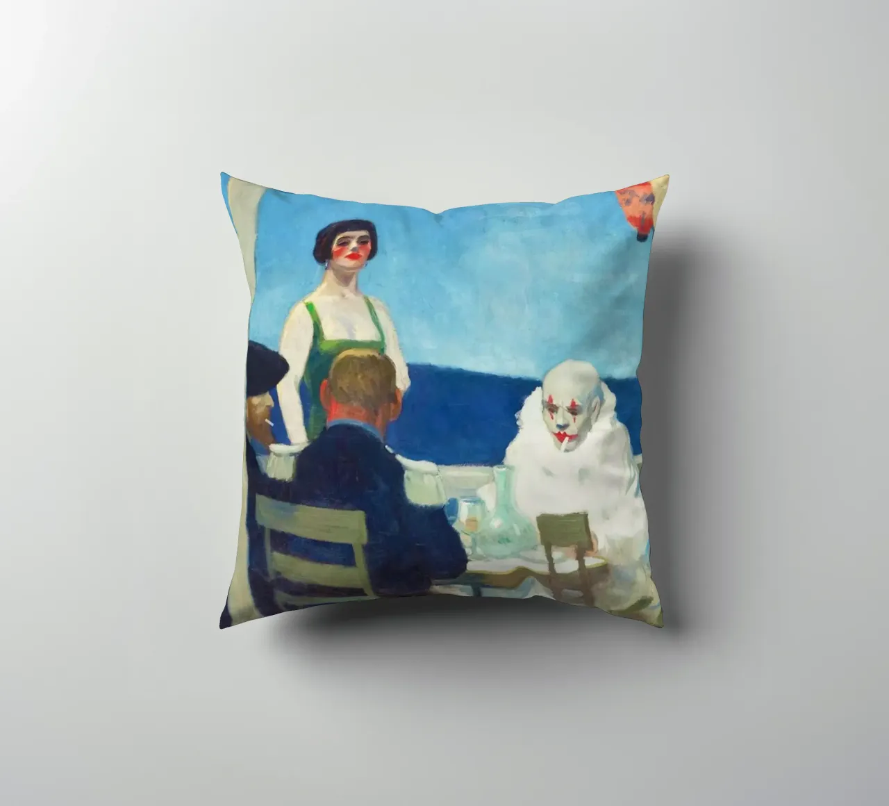 Soir Bleu di Edward Hopper (1914) cuscino da Classic Art Prints