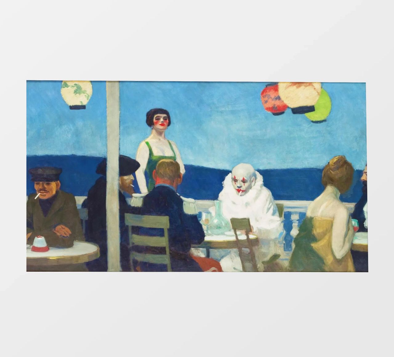 Soir Bleu di Edward Hopper (1914) telo in pvc da Classic Art Prints