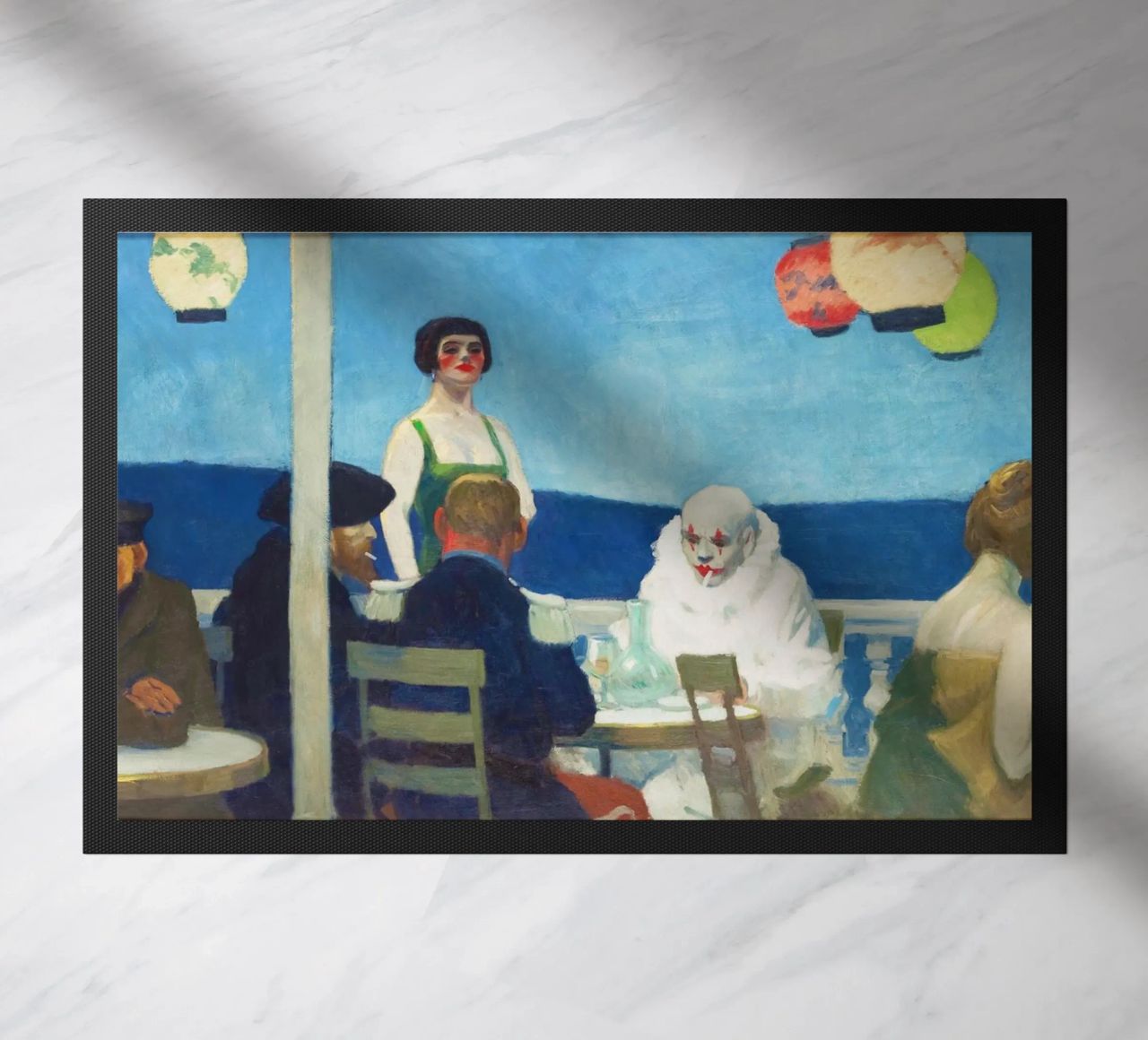 Soir Bleu di Edward Hopper (1914) zerbino da Classic Art Prints