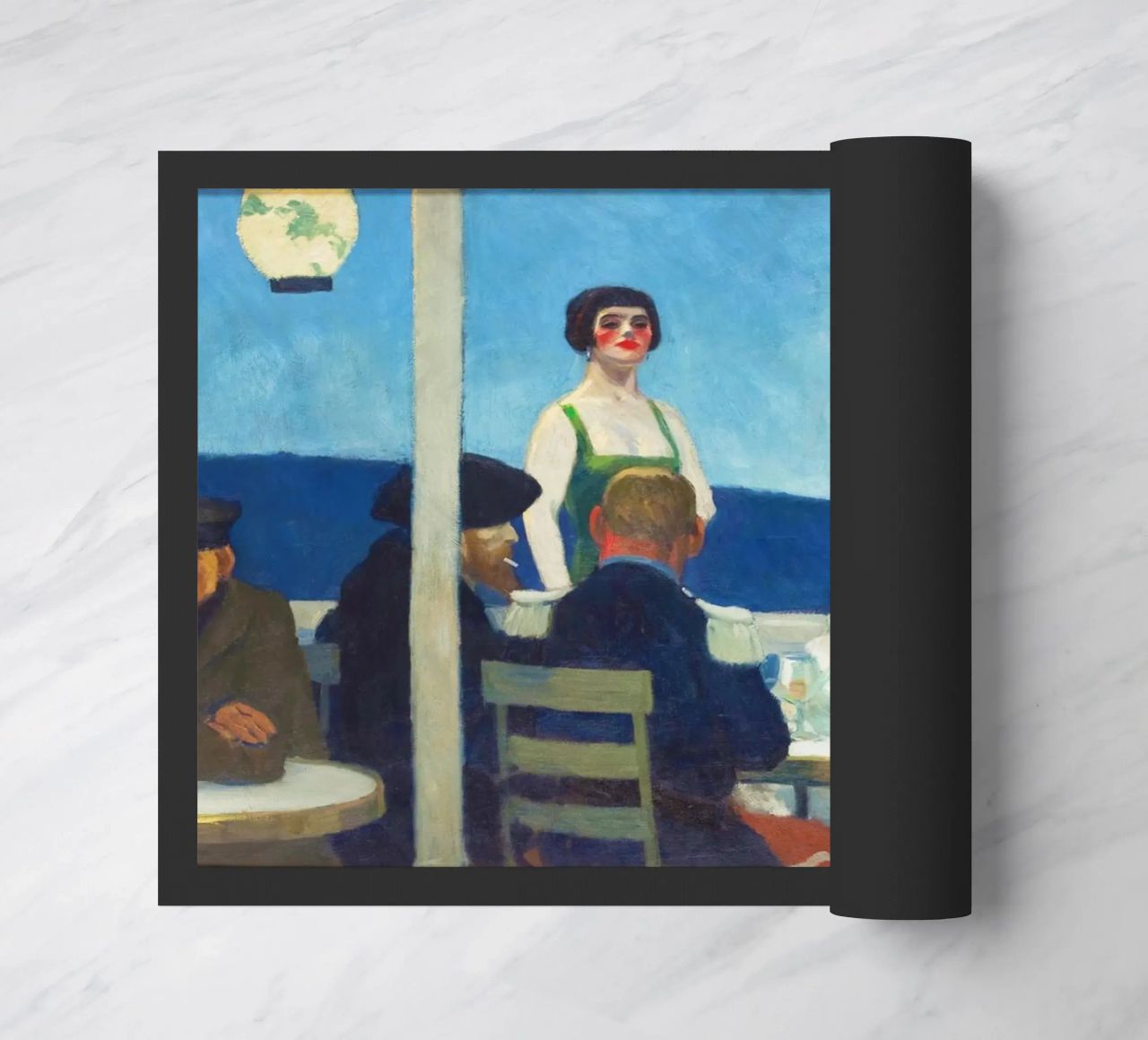 Soir Bleu di Edward Hopper (1914) zerbino da Classic Art Prints