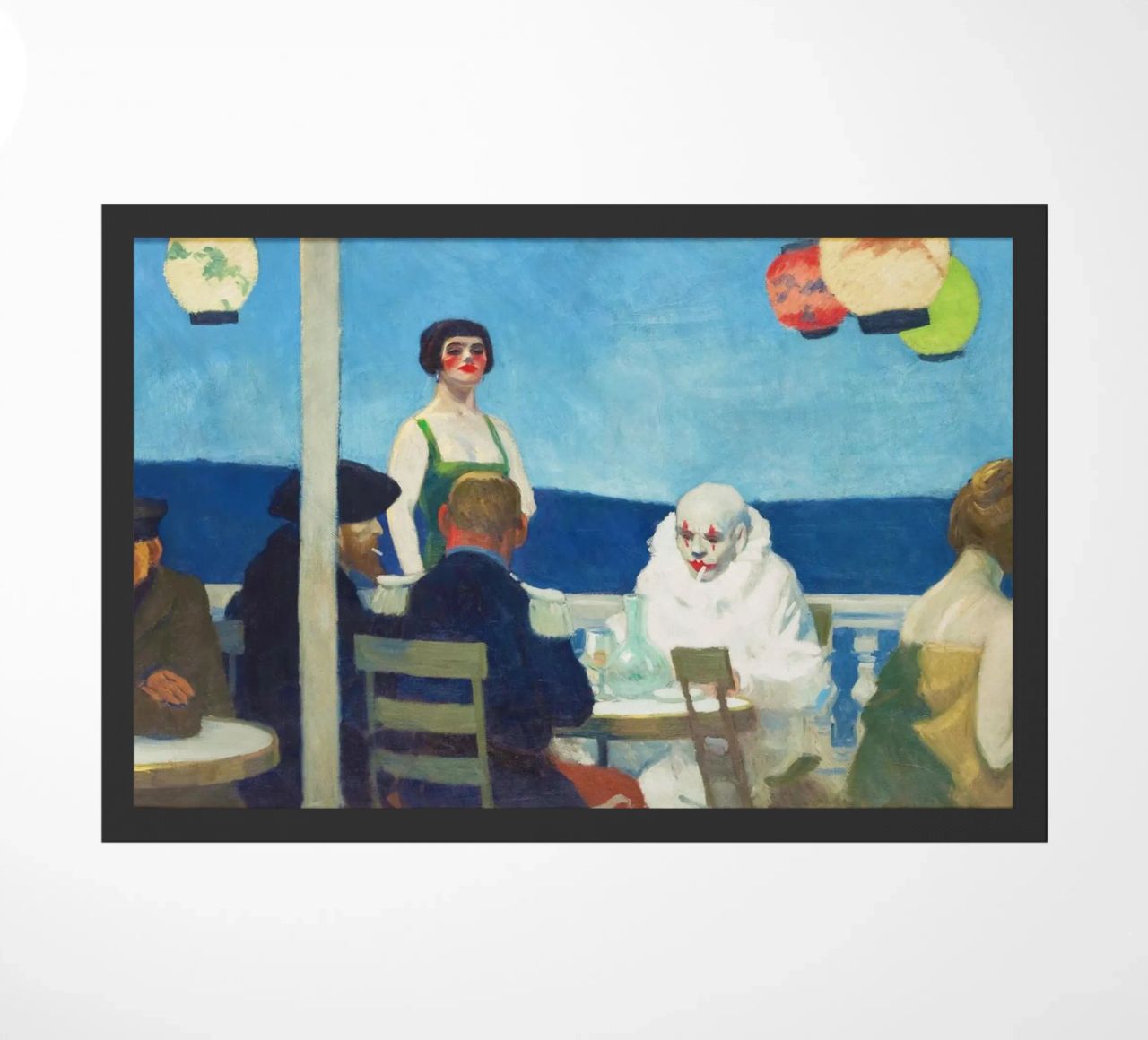 Soir Bleu di Edward Hopper (1914) zerbino da Classic Art Prints