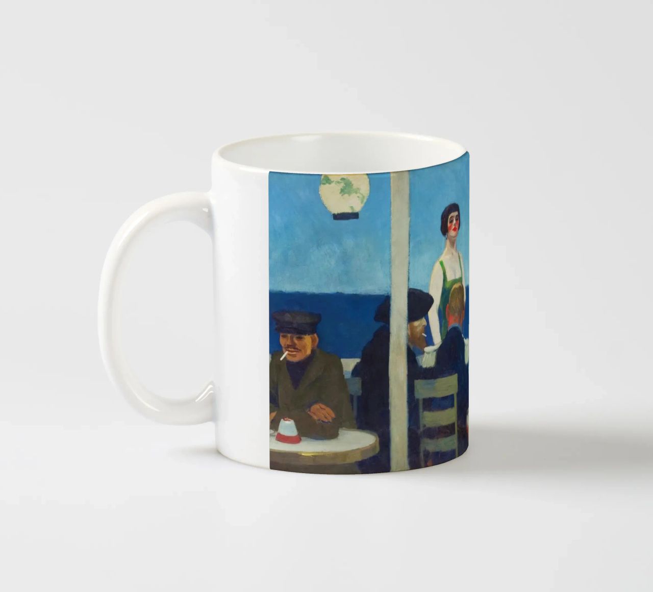 Soir Bleu di Edward Hopper (1914) tazza in ceramica da Classic Art Prints