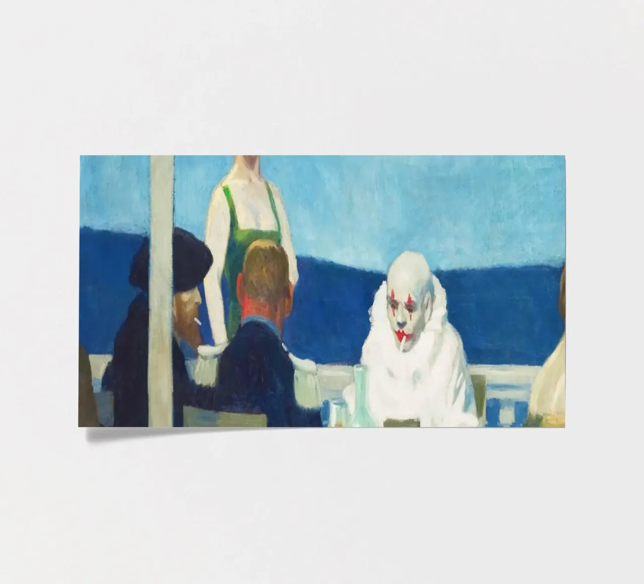 Le Soir Bleu d'Edward Hopper (1914) planche autocollant de Classic Art Prints
