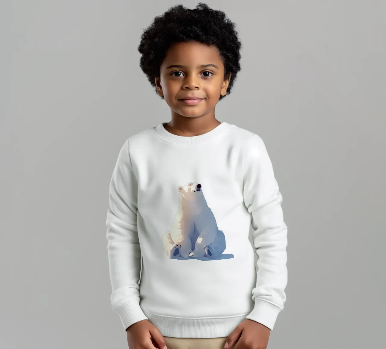 Orso polare 2 felpa bambino da LaylaOzFun