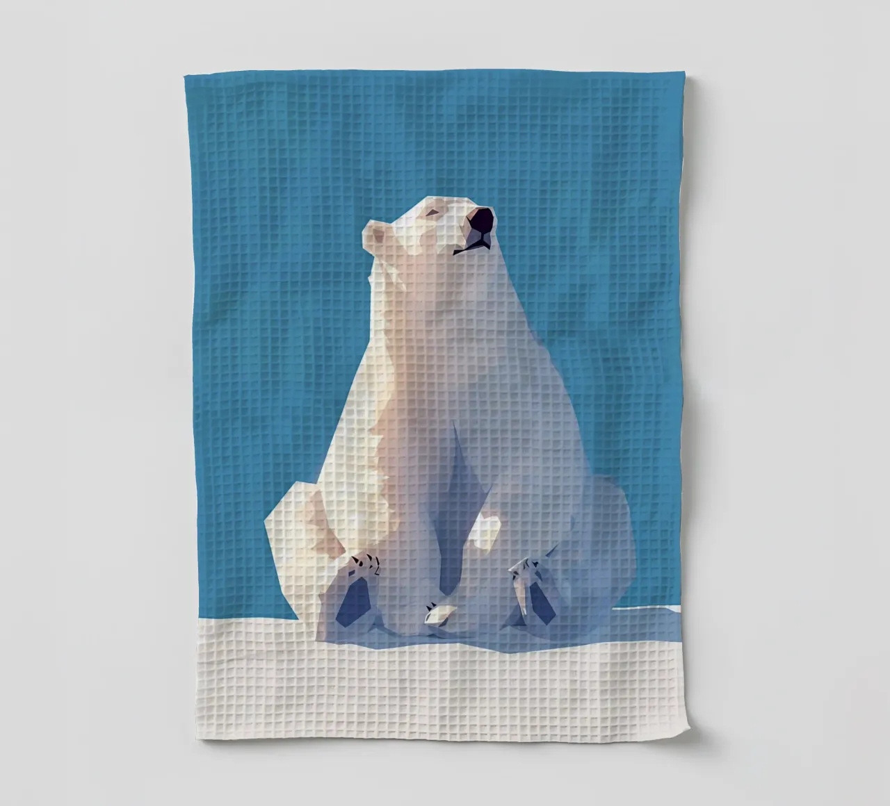 Orso polare 2 canovaccio da cucina da LaylaOzFun