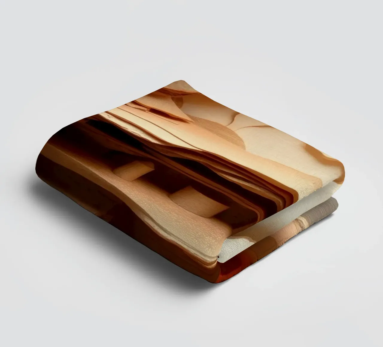 Art du papier complexe mettant en valeur une structure en bois stratifiée serviette de bain de DesignDoodle