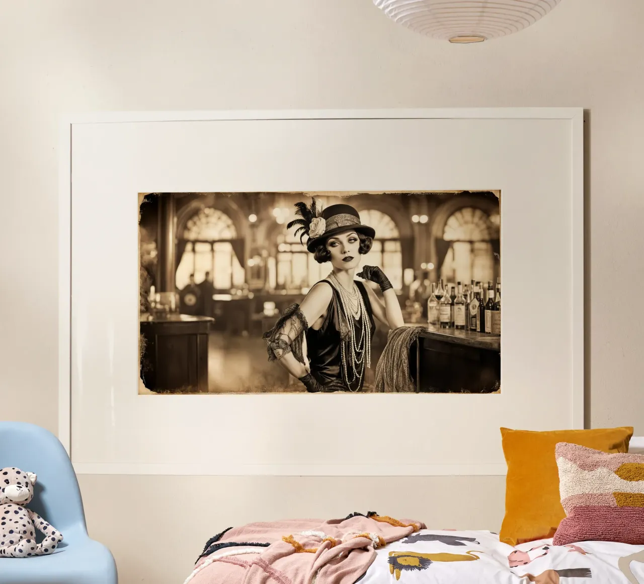 Ragazza flapper anni '20 carta hahnemühle da Magic Screen