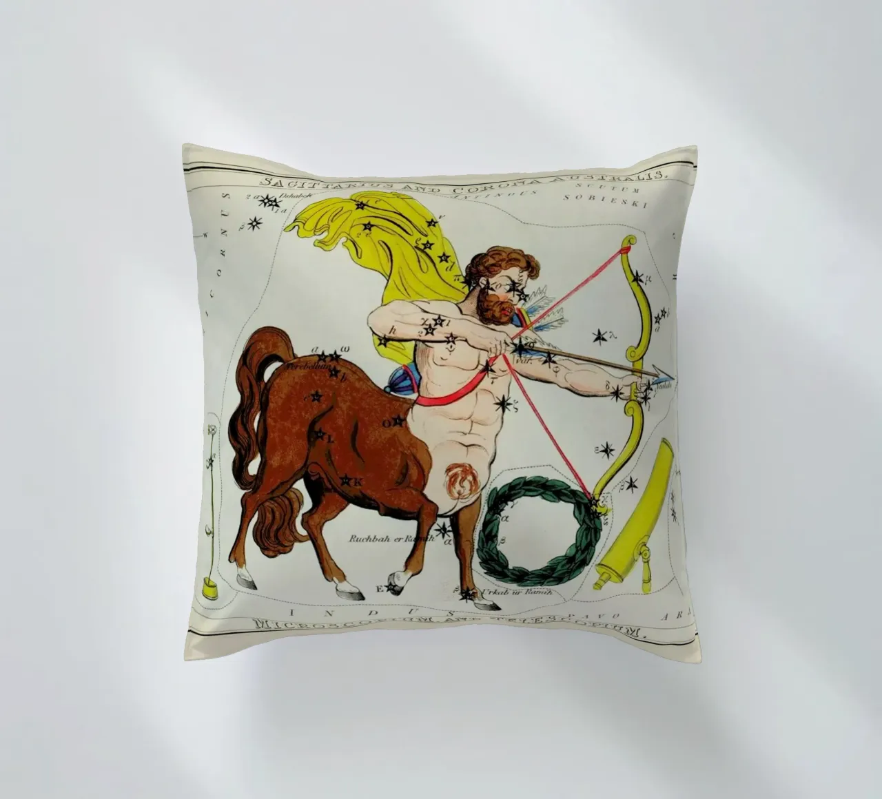 Sagittarius cuscino da Vintage by JUNIQE