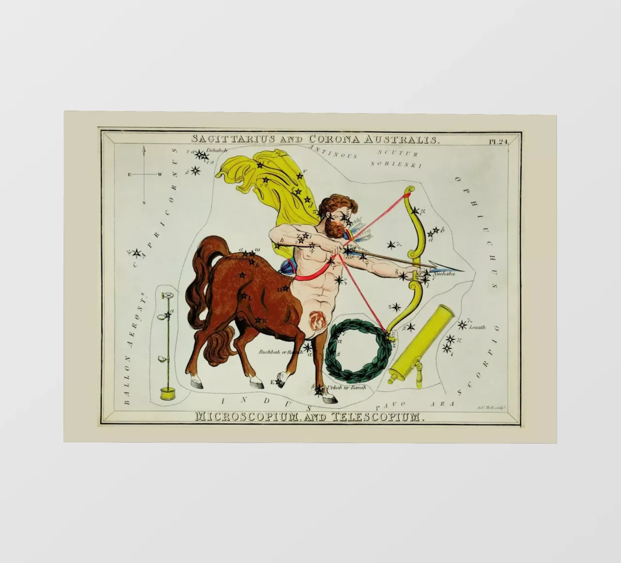 Sagittarius telo in pvc da Vintage by JUNIQE