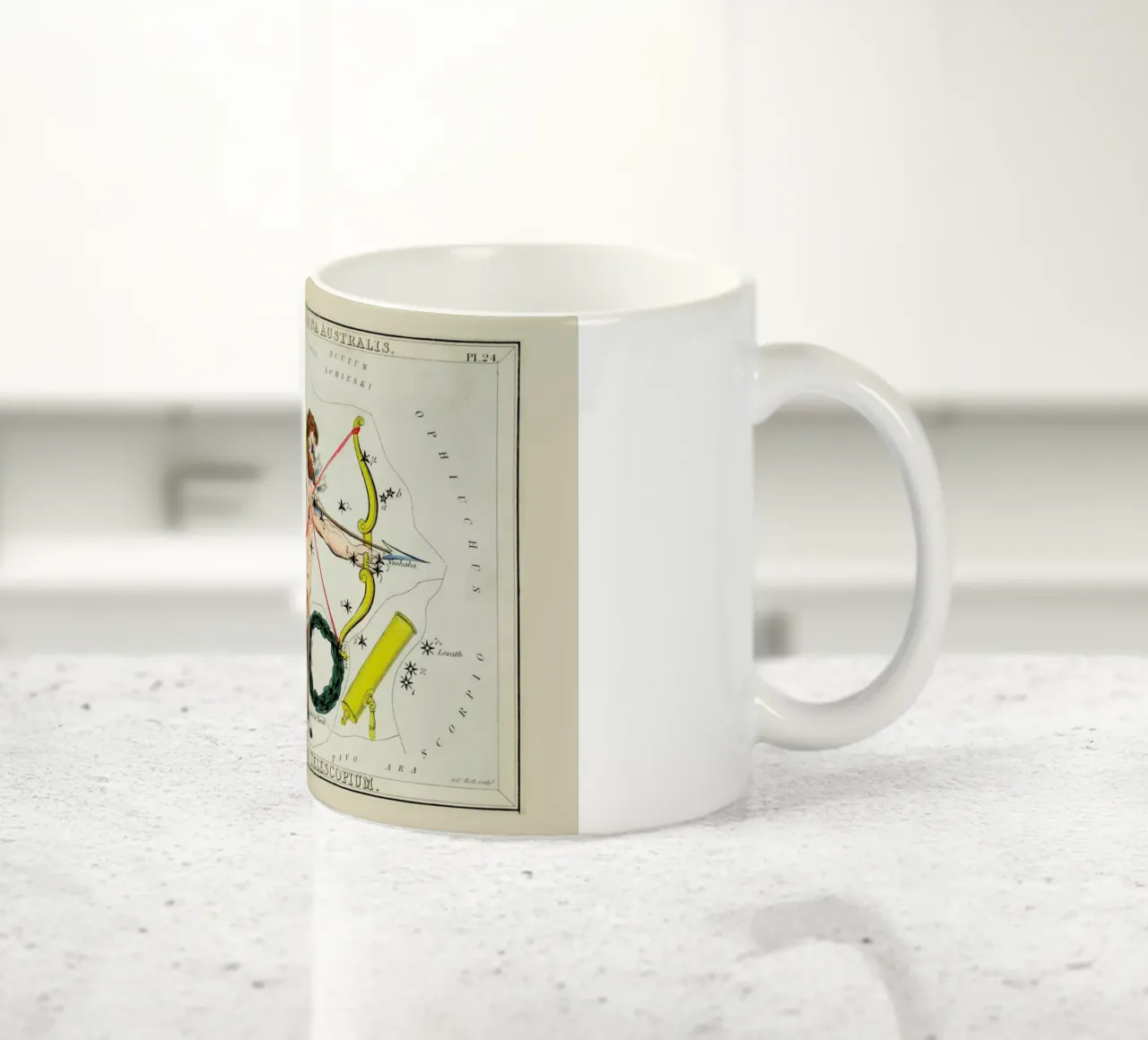 Sagittarius tazza in ceramica da Vintage by JUNIQE