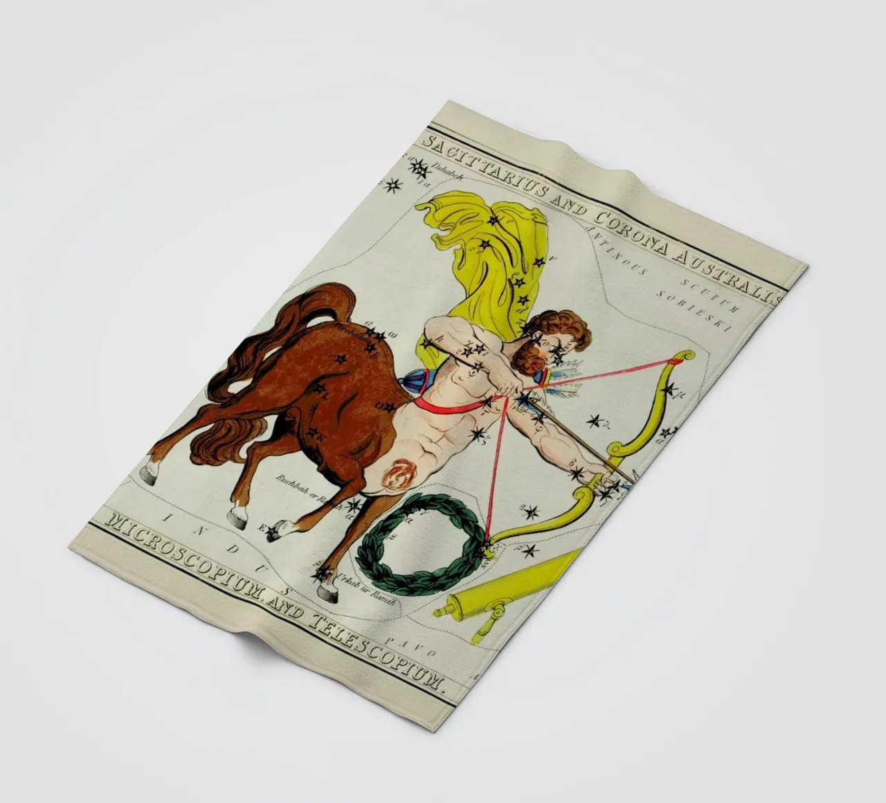 Sagittarius coperta in pile da Vintage by JUNIQE