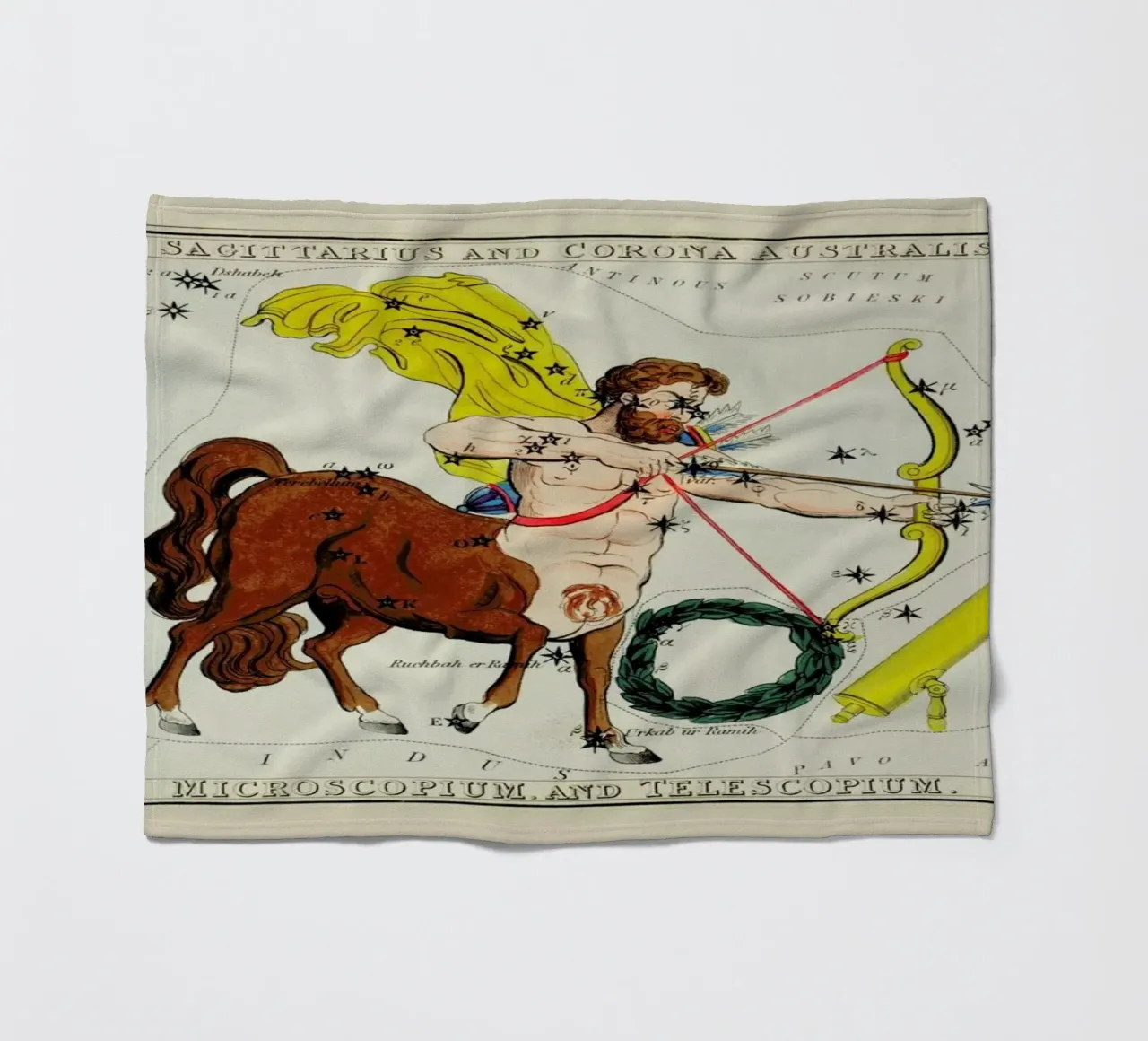 Sagittarius coperta in pile da Vintage by JUNIQE