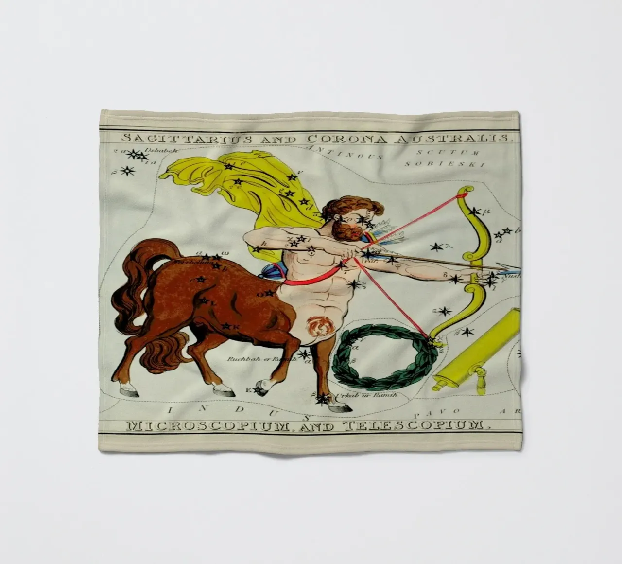 Sagittarius coperta in pile da Vintage by JUNIQE