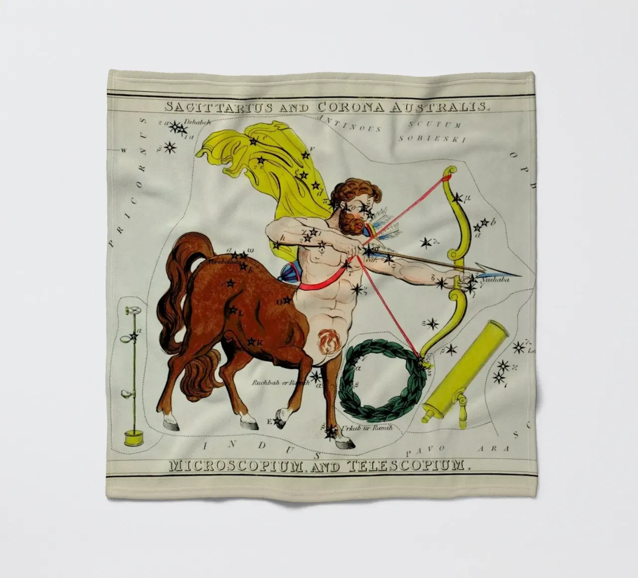 Sagittarius coperta in pile da Vintage by JUNIQE